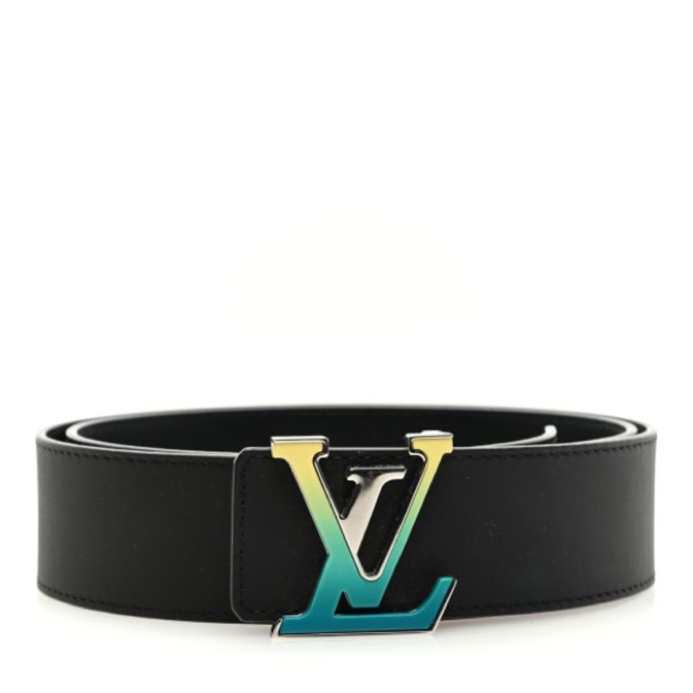 Louis Vuitton unisex LV logo Spotlight buckle 40mm calf leather Belt NEW
